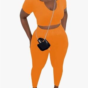 Orange Women's Jumpsuit